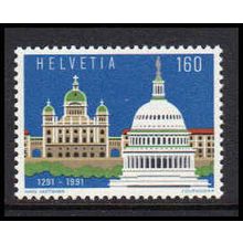 Switzerland 888 Joint Issue Fine MNH Dry Gum W5646