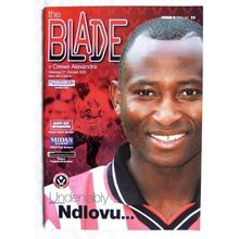 2001 programme Sheffield United v. Crewe Alexandra