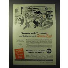 1950 United States Steel Supply Company Ad - Stocks
