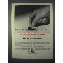 1966 Hercules Powder Ad - A Shorter Name and Reasons