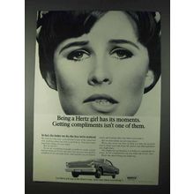 1966 Hertz Rent-a-Car Ad - Being a Hertz Girl