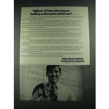 1976 Edison Electric Institute Ad - Building Nuclear Power Plants