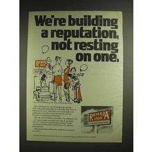 1978 Ramada Inn Motel Ad - We're Building a Reputation, Not Resting On One