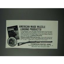 1986 Thompson/Center Arms Ad - American Made Muzzle Loading