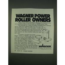 1989 Wagner Spray Tech Corporation Ad - Wagner Power Roller Owners