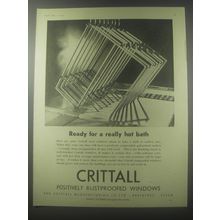 1954 Crittall Windows Ad - Ready for a really hot bath