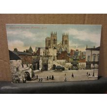 BOOTHAM BAR and MINSTER, YORK unused. postcard by Valentine =