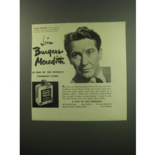 1949 Aqua Velva After Shave Advertisement - Join Burgess Meredith