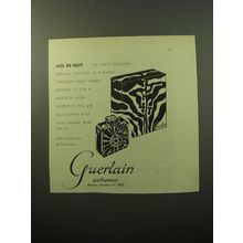 1950 Guerlain Vol de Nuit Perfume Advertisement