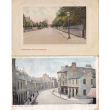 Abbotsford Road Galashiels Scotland 2x Old Postcard s