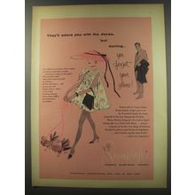 1956 Seamprufe Bonus Batiste Lingerie Ad - They'll adore you with the doves