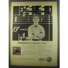 1956 Capitol Records Ad - Leonard Pennario - Pennario: he dared it alone