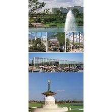 Milton Keynes Cambell Park Peace Pagoda Shops 3x Postcard s