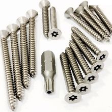 A2 STAINLESS STEEL COUNTERSUNK TORX LOBE PIN SELF TAPPING SECURITY SCREWS BOLTS
