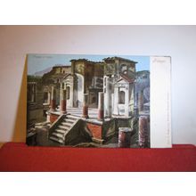 TEMPLO D' ISIDE, POMPEII, Italy unused antique postcard =