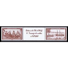 Wallis and Futuna In the Past 2v strip with label 2008 MNH SG#938-939