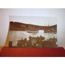 "QUEEN OF THE FAL" SHIP, MALPAS, CORNWALL c.1900 postcard. Truro Museum =