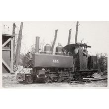 WDLR War Department Light Railway Baldwin 4-6-OT Train Postcard
