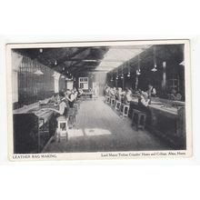 Leather Bag Making Lord Mayor Treloar Cripples Home Alton Postcard Hampshire