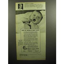 1947 Gerber's Baby Food Ad - Catch me Napping at Noon