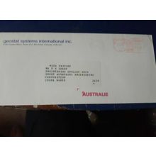 canada to australia commercial 1983 cover used special postmark as in pic
