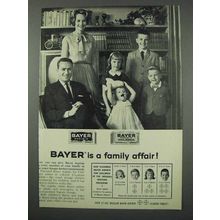 1961 Bayer Aspririn Ad - A Family Affair