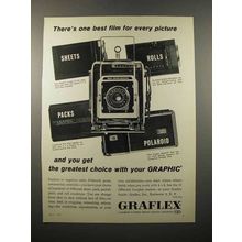 1961 Graflex Super Speed Graphic Camera Ad - Film