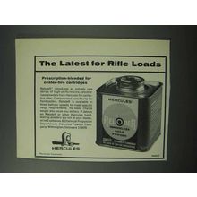 1965 Hercules Reloader Powder Ad - For Rifle Loads