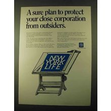 1969 New York Life Ad - A Sure Plan to Protect