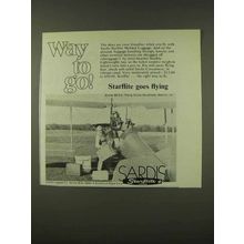1973 Sardis Starflite Luggage Ad - Way to Go!