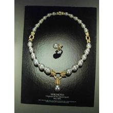 1979 Mikimoto Pearl Jewelry Ad - Originator of Cultured