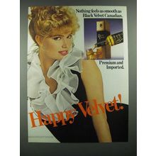 1983 Black Velvet Whisky Ad - Happy Velvet