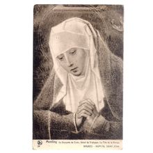 VIRGIN MARY SAINT-JOHN'S HOSPITAL, MEMLING , BRUGES. used postcard 1922 postmark