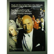 1969 Paul Masson Champagne Ad - People who have to attend Receptions