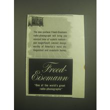 1945 Freed-Eisemann Radio-Phonograph Ad - The new postware Freed-Eisemann