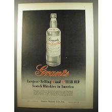 1950 Grant's Scotch Ad - Grant's largest selling 8 and 12 year old Scotch