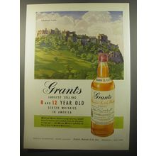 1950 Grant's Scotch Advertisement - Edinburgh Castle