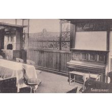 Kinderzimmer Piano Hamburg Germany Old Postcard