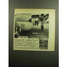 1958 Flying Magazine Advertisement - Flying is for Businessmen