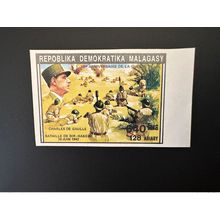 Madagascar 1992 Mi. 1392 I ND IMPERF Général De Gaulle 2ème Guerre Mondiale