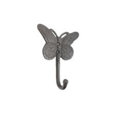 Pack Of 2] Cast Iron Butterly Decorative Metal Wall Hook 5""