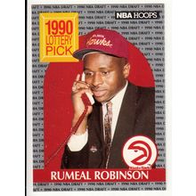 1990-91 Hoops Rumeal Robinson RC basketball card #399- Hawks