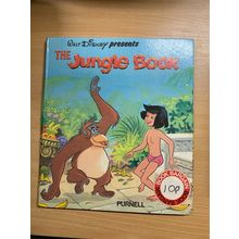 1974 WALT DISNEY PRESENTS "THE JUNGLE BOOK" ILLUSTRATED THIN HARDBACK BOOK (LL)