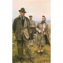 Queen Elizabeth II Grouse Moors Scotland Royal Rare Postcard