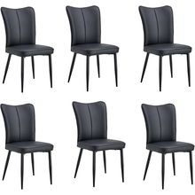 Modern Dining Chairs Set of 6,6 Pieces Chairs Set,Thickened Padded Upholstered S