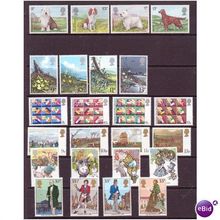 qe2 commemorative stamps part year mnh 1979 sg1075 1098