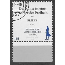 GER 2009 145c 'JOHANN C.F VON SCHILLER ' FINE USED (EBID57-103)