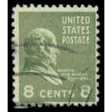Used 813 8c Martin Van Buren Barely Clears M07885