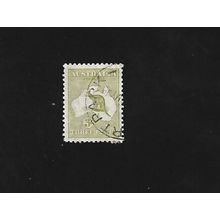 AUSTRALIA STAMP - 3d - KANGAROO. #AUS/19.