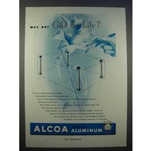 1946 Alcoa Aluminum Ad - Why Not Gild the Lily?